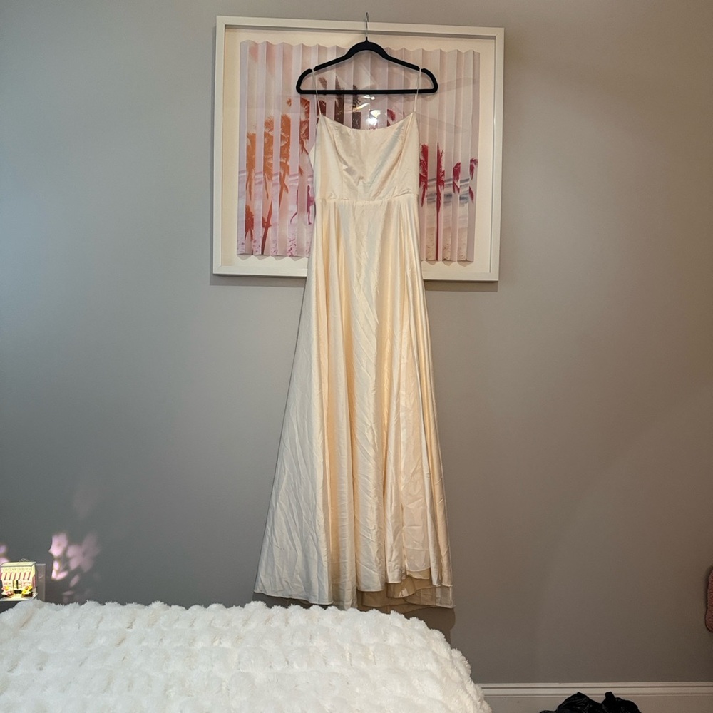 Elegant Cream Maxi Dress